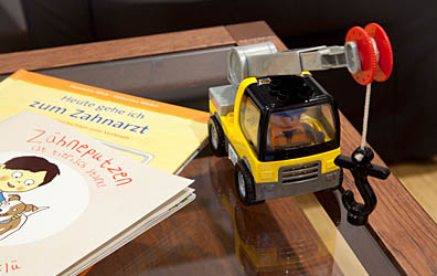 Spielzeug für Kinder im Wartezimmer